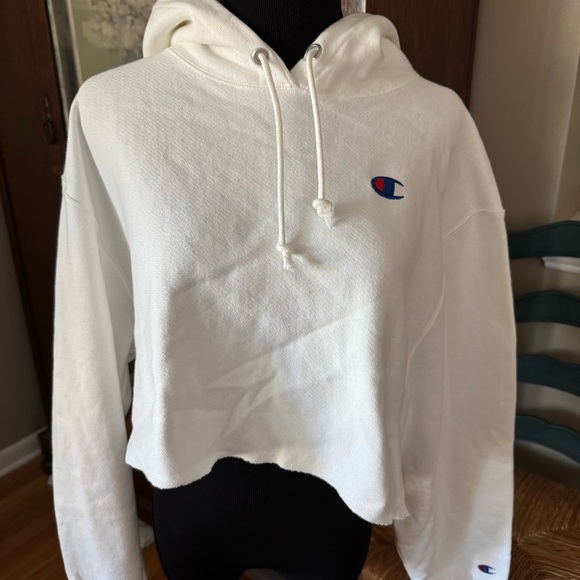 Champion Reverse Weave Cutoff Hoodie Sweatshirt - Picture 3 of 7